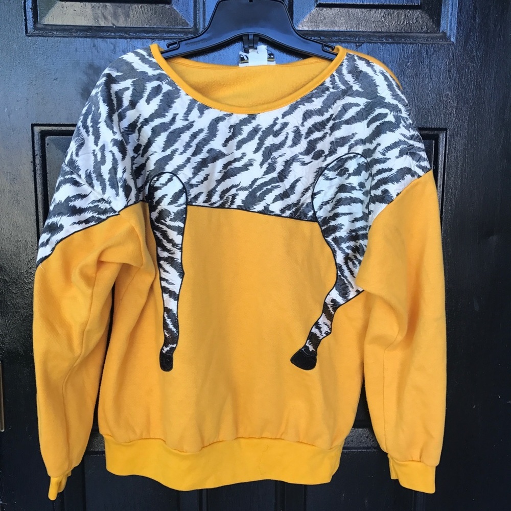 Yellow Zebra sweatshirt
